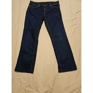 Seven7 Women's Jeans Boot Cut Dark Wash Stretch size 34 length 32"